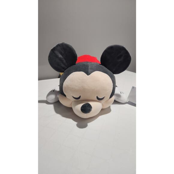 NWT Disney Parks Cuddleez Mickey Mouse Soft Squish Pillow Large Plush 25" - Picture 1 of 9
